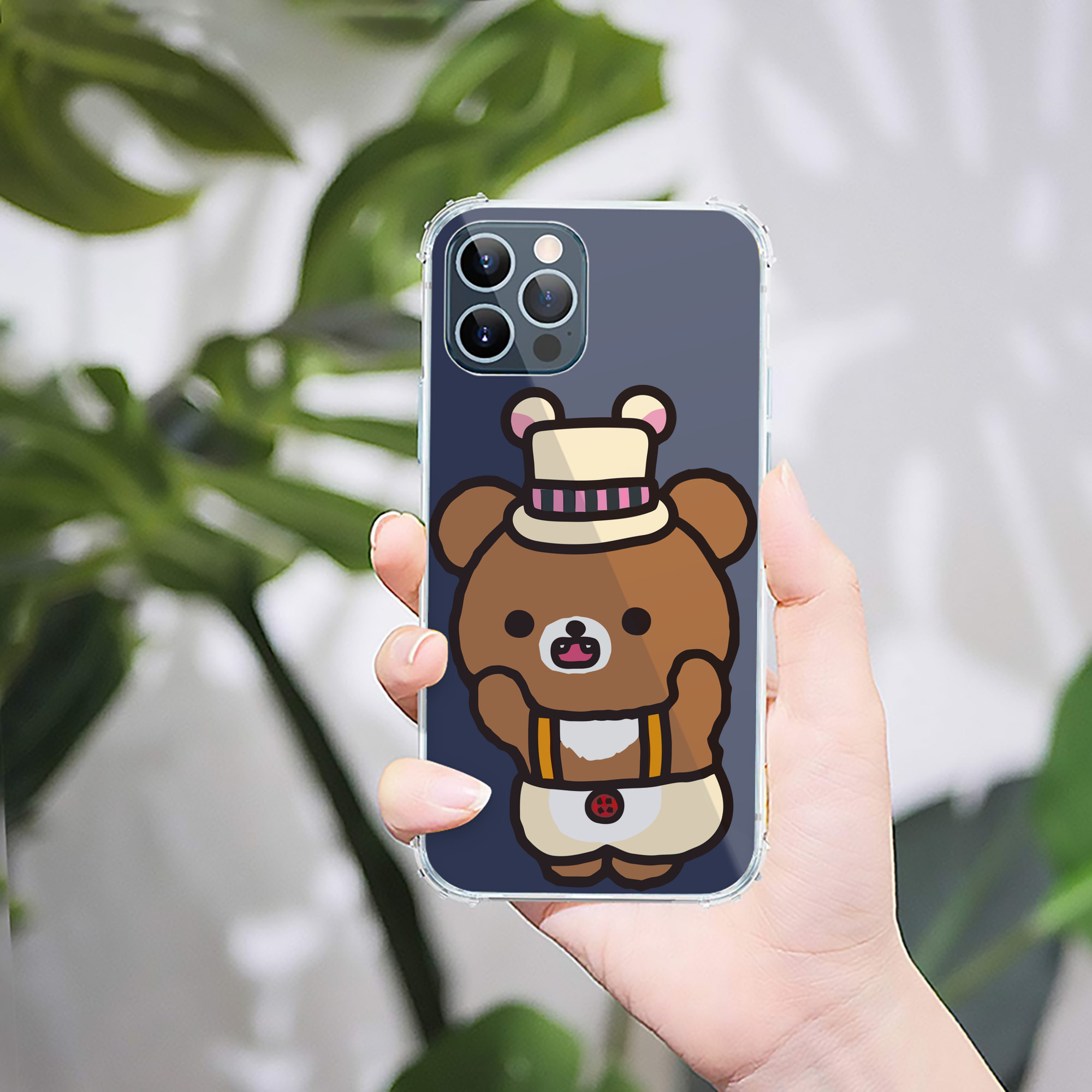 （画像用） リラックマ リラックマ キイロイトリ Rilakkuma Korilakkuma Kiiroitori 【iPhone 12シリーズ対応】透明スマホケース（クリアソフトケース）
